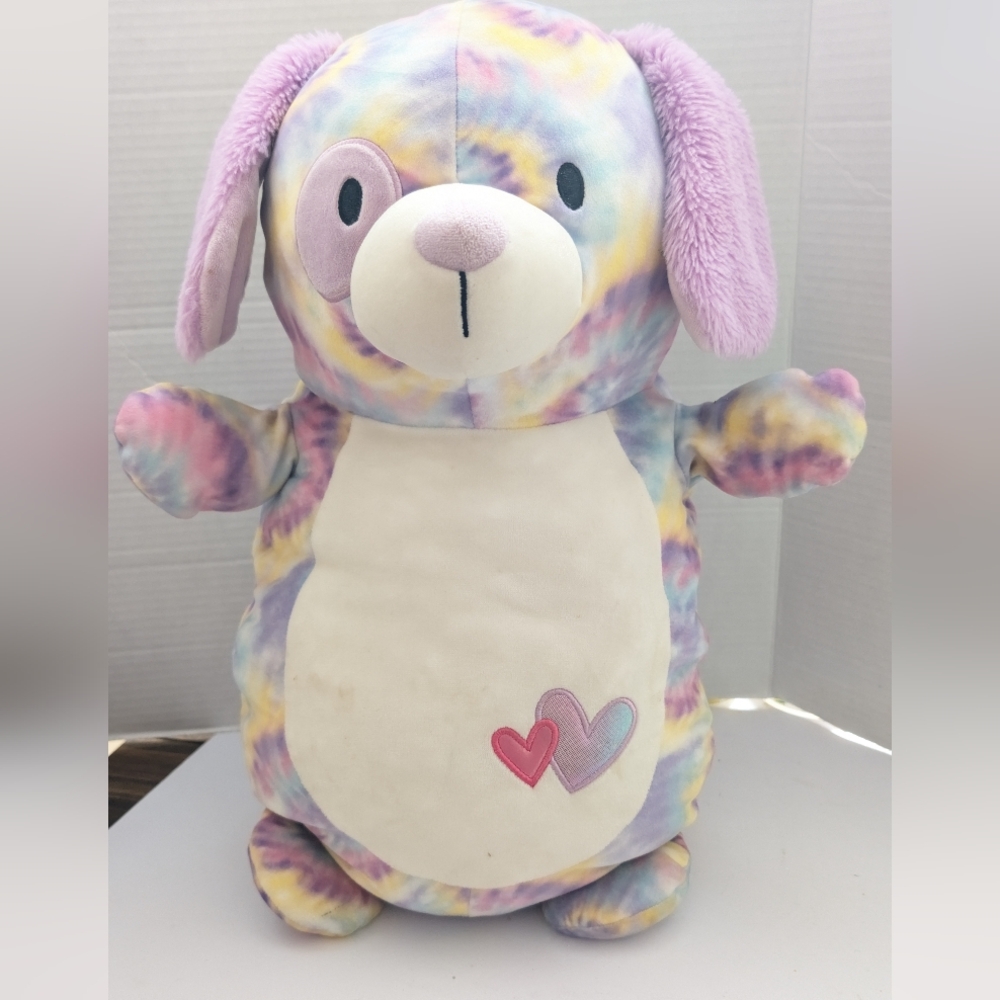 Squishmallow HUG MEES BASHIRA Tie Dye Dog Valentines 2022 18" Holiday Soft Plush